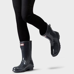 [HUNTER] Glossy rain boots